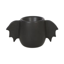 Load image into Gallery viewer, Black Bat Wing Gothic Egg Cup Goth Homeware (One Cup)
