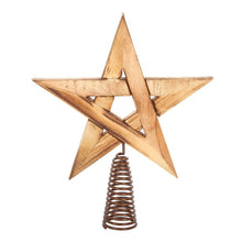 Load image into Gallery viewer, Wooden Pentagram Tree Topper
