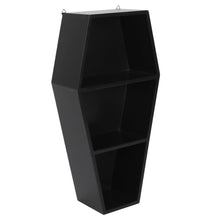 Load image into Gallery viewer, Gothic Coffin Wall Shelving / Crystal Display
