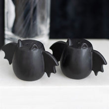 Load image into Gallery viewer, Black Set of 2 Gothic Bat Wing Salt and Pepper Shakers
