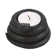 Load image into Gallery viewer, Snake Tealight Candle Holder Gothic Homeware
