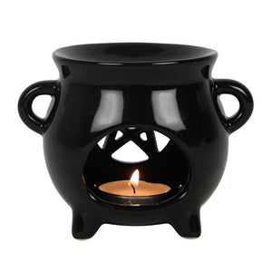 Pentagram Cauldron Oil Burner Goth Home Decor