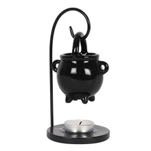 Load image into Gallery viewer, Witches Cauldron Hanging Oil Burner Goth Decor
