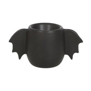 Black Bat Wing Gothic Egg Cup Goth Homeware (One Cup)