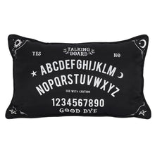 Load image into Gallery viewer, Small Rectangular Black and White Talking Board Cushion
