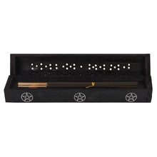 Load image into Gallery viewer, Pentagram Wooden Black Pepper Incense Box Set
