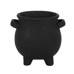 Pentagram Cauldron Plant Pot Goth Homeware