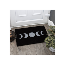 Load image into Gallery viewer, Black Moon Phase Doormat
