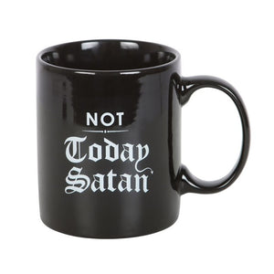 Not Today Satan Mug Goth Homeware