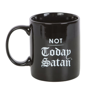 Not Today Satan Mug Goth Homeware