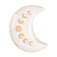 Load image into Gallery viewer, 12cm Moon Phase Crescent Ceramic Trinket Tray
