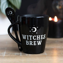 Load image into Gallery viewer, Witches Brew Mug and Spoon Set Gothic Homeware
