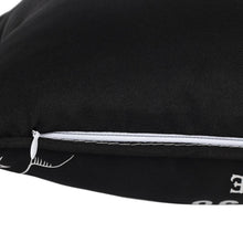 Load image into Gallery viewer, Small Rectangular Black and White Talking Board Cushion

