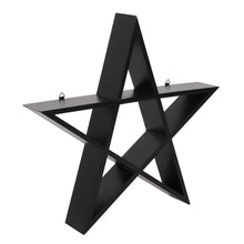 Load image into Gallery viewer, Pentagram Star Wall Display Shelf Goth Homeware
