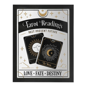 Tarot Readings Mirrored Wall Hanging Witchy Goth Decor