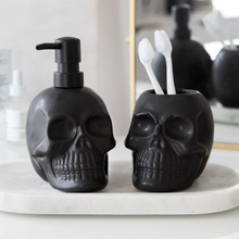 Load image into Gallery viewer, Black Skull Soap Dispenser
