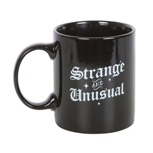 Strange and Unusual Black Mug Goth Homeware