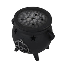 Load image into Gallery viewer, Triquetra Cauldron Incense Cone Holder Goth Homeware
