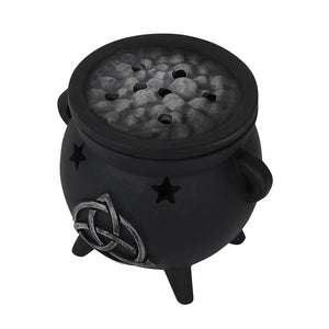 Triquetra Cauldron Incense Cone Holder Goth Homeware