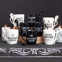 Load image into Gallery viewer, Witches Brew Mug and Spoon Set Gothic Homeware
