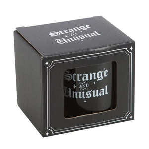 Strange and Unusual Black Mug Goth Homeware