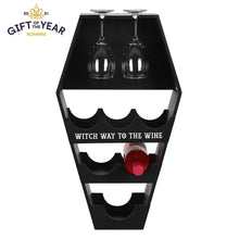 Load image into Gallery viewer, &#39;Witch Way to the Wine?&#39; Coffin Wine Shelf
