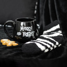 Load image into Gallery viewer, Merry and Fright Mug and Socks Set Goth Home Decor
