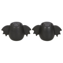 Load image into Gallery viewer, Black Set of 2 Gothic Bat Wing Salt and Pepper Shakers
