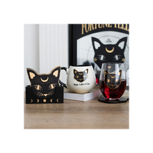 Load image into Gallery viewer, Magic, Coffee &amp; Cats Rounded Mug
