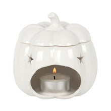 Load image into Gallery viewer, White Pumpkin Oil Burner Homeware
